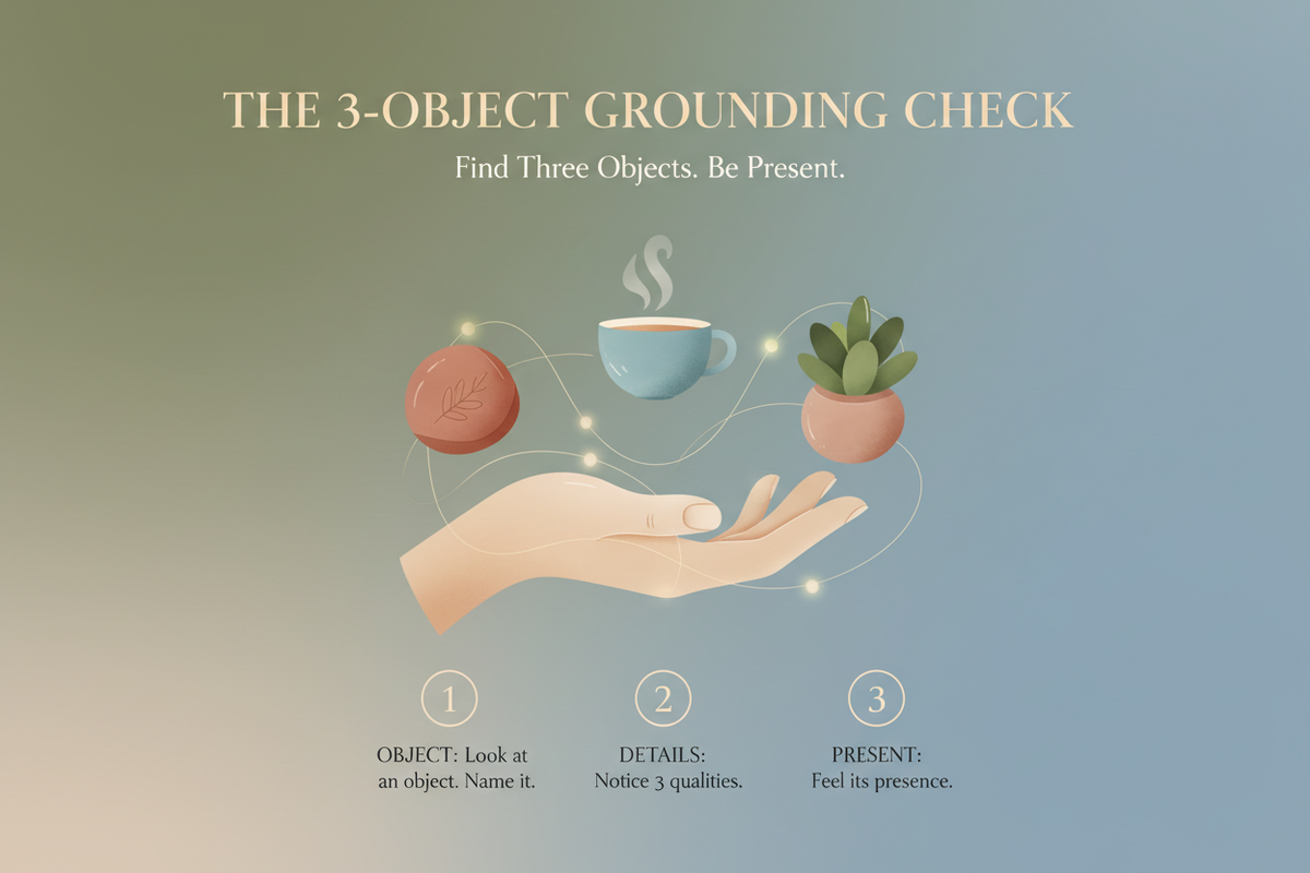 The 3-Object Grounding Check – Turning the Leaf - Mental Health Books